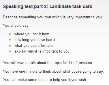 IELTS Speaking Part 2